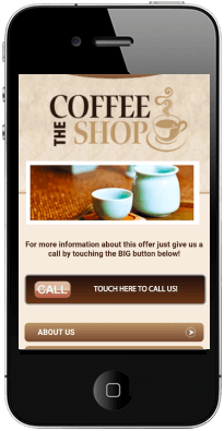 coffeeshop mobile site
